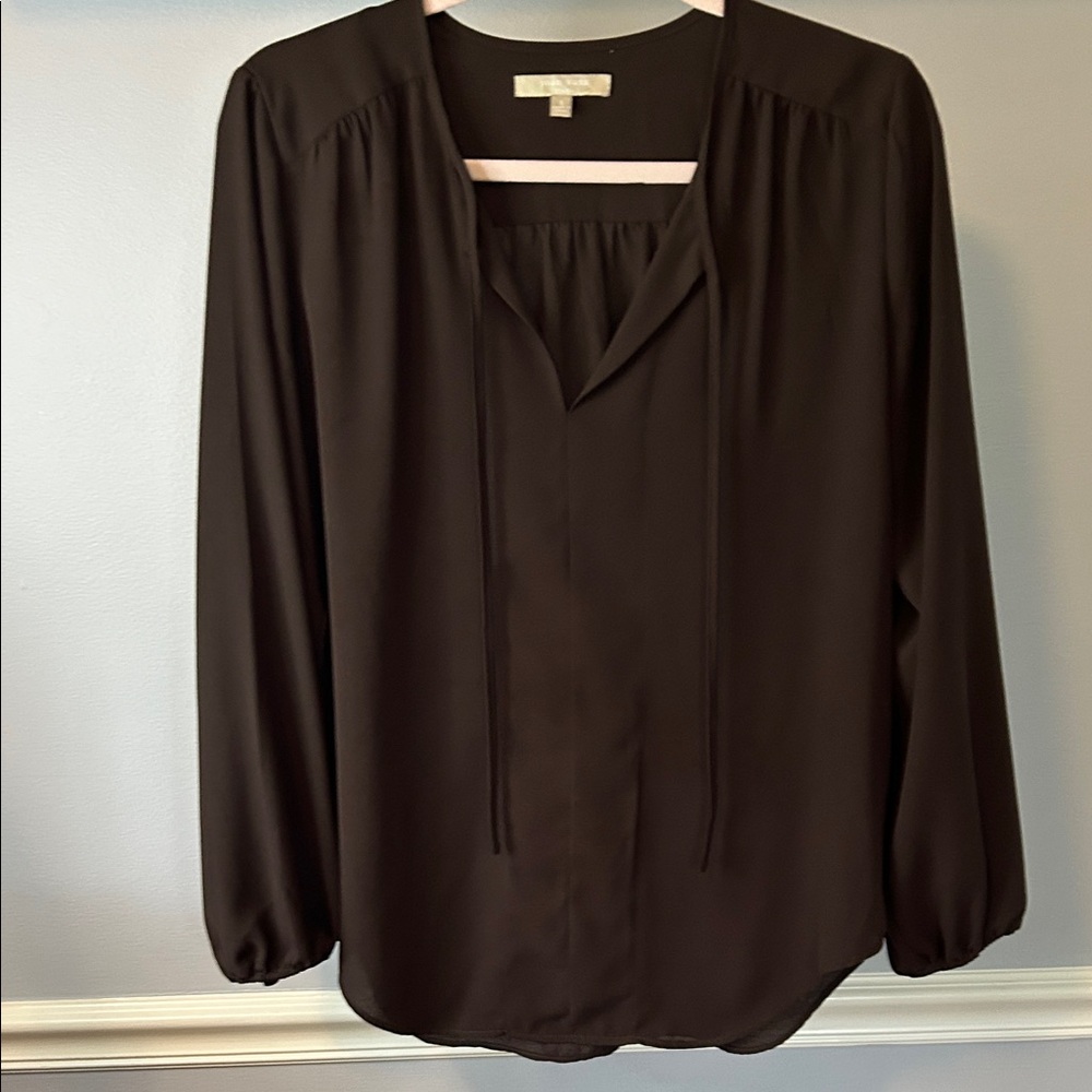 Joan Vass Black Blouse